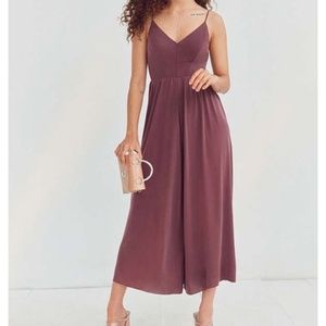UO Silence and noise Molly cupro culotte jumpsuit